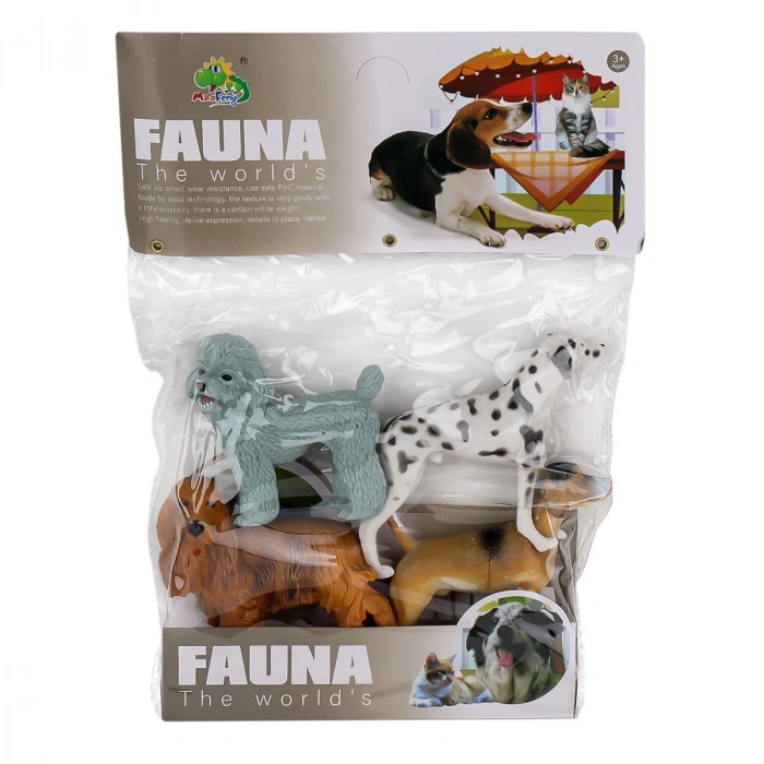 MG7-006A PVC Köpek Hayvan Seti 4lü -Kidmar Oyuncak