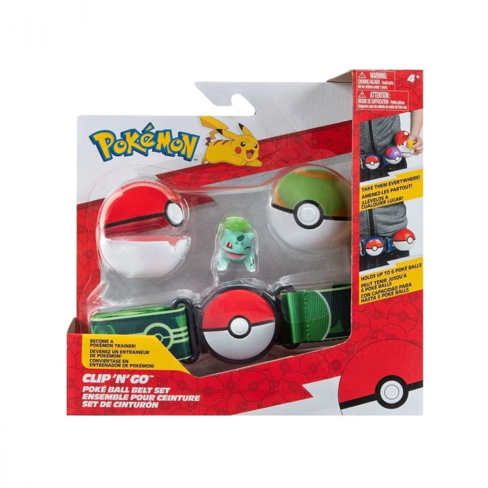 POK 95283-Q Pokemon Clip n Go Pokeball Kemer ve Figür Seti
