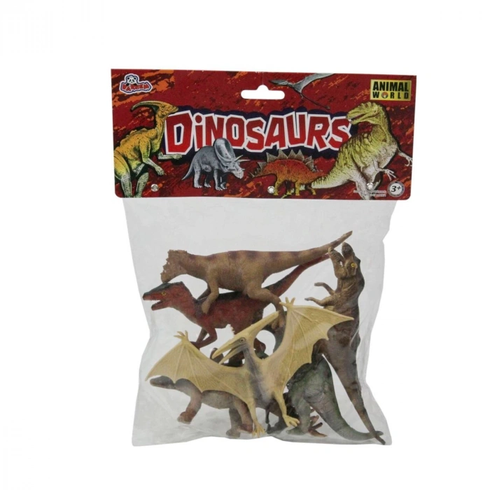 SH-Vardem 6 Parça 5 inch  Çiftlik, Dinozor,Vahşi Orman ve Deniz Hayvanları Hayvan Seti