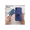 iPhone 12 ile uyumlu , 360 derece halka tutucu stant [kart bölmesi]