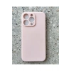 iPhone 13 Pro uyumlu Kamera Korumalı, Sıvı Silikon Kılıf (Kum Pembe)