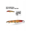 3D Yüksek kaliteli Minnow Yem,Yapay Gözler ile 8,5gr-9,5 gr balıkçılık Lures