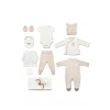 Bebek 10lu Hastane Çıkışı Set %100 Organic Pamuk Yenidoğan Serisi - CSY8125