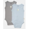 Bebek 2 Parça Kolsuz Body, %50 Bambu - %50 Organik Pamuk, Bebek ve Yenidoğan Serisi - CSYB9014