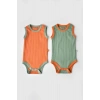 Bebek 2 Parça Kolsuz Body, %95 Organik Pamuk - %5 Elastan, Bebek ve Yenidoğan Serisi - CSYR4100
