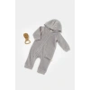 Bebek Kapüşonlu Fermuarlı Tulum, %80 Organik Pamuk & %20 Polyester, Bebek ve Yenidoğan Serisi - CSYK6046
