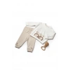 Bebek Uzun Kollu Tişört ve Pantolon Takımı, %100 Organik Pamuk, Bebek ve Yenidoğan Serisi - CSY8111