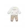 Bebek Uzun Kollu Tişört ve Pantolon Takımı, %100 Organik Pamuk, Bebek ve Yenidoğan Serisi - CSY8112