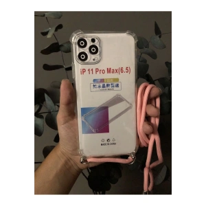 iPhone 11 Pro Max (6.5) Boyun Askılı Şeffaf Kılıf