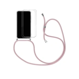 Samsung Galaxy A32 4G (6,4), Silikon Şeffaf Cep Telefonu Kılıfı, Boyun Askılı,Koruyucu Yaka Kılıf,