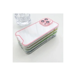 iPhone 11 Şeffaf ,Neon lüks kamera koruma tampon arka kapak