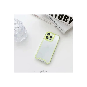 iPhone 13 Pro Max Şeffaf ,Neon lüks kamera koruma tampon arka kapak