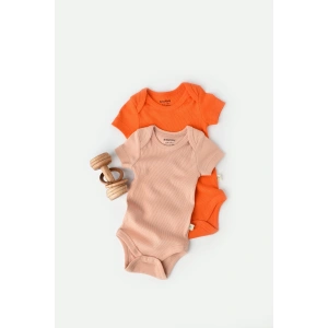 Bebek 2 Adet Kısa Kollu Body, %50 Modal Kumaş - %50 Organik Pamuk, Bebek ve Yenidoğan Serisi - CSYM11214