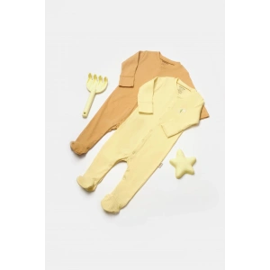 Bebek 2li Paçalı Tulum, %50 Bambu - %50 Organik Pamuk, Bebek ve Yenidoğan Serisi - CSYB9034