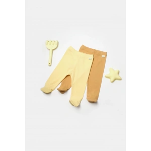 Bebek 2li Patikli Pantolon, %50 Bambu - %50 Organik Pamuk, Bebek ve Yenidoğan Serisi - CSYB9028