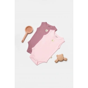 Bebek 2 Parça Kolsuz Body, %50 Bambu - %50 Organik Pamuk, Bebek ve Yenidoğan Serisi - CSYB9012
