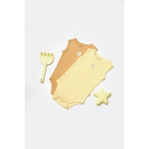 Bebek 2 Parça Kolsuz Body, %50 Bambu - %50 Organik Pamuk, Bebek ve Yenidoğan Serisi - CSYB9013