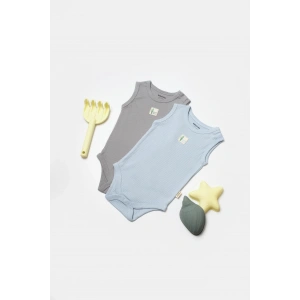 Bebek 2 Parça Kolsuz Body, %50 Bambu - %50 Organik Pamuk, Bebek ve Yenidoğan Serisi - CSYB9014