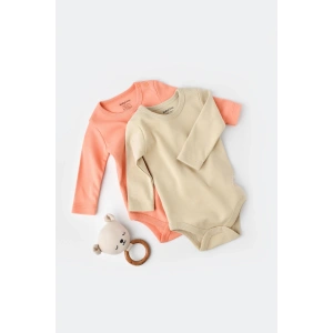 Bebek 2 Parça Uzun Kollu Body, %100 Organik Pamuk, Bebek ve Yenidoğan Serisi - CSY3025