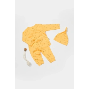 Bebek 3’lü Takım (Pantolon, Uzun Kol T-shirt, Şapka), Bebek ve Yenidoğan Serisi - CSYM25502