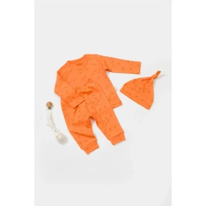 Bebek 3’lü Takım (Pantolon, Uzun Kol T-shirt, Şapka), Bebek ve Yenidoğan Serisi - CSYM25505