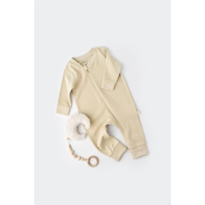 Bebek Fermuarlı Tulum, %100 Organik Pamuk, Bebek ve Yenidoğan Serisi - CSY3033