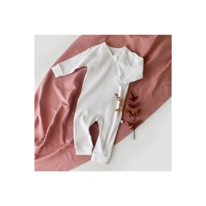 Bebek Fermuarlı Tulum, %95 Organik Pamuk - %5 Elastan, Bebek ve Yenidoğan Serisi - CSYR4611