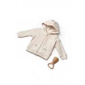 Bebek Kapüşonlu Ceket %100 Organic Pamuk Yenidoğan Serisi - CSY8118