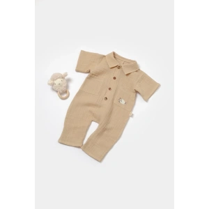 Bebek Kısa Kollu Tulum, %100 Pamuk, Bebek ve Yenidoğan Serisi - CSYM7041