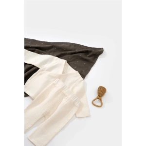 Bebek Kruvaze Uzun Kollu Tişört ve Pantolon Takım, %100 Pamuk, Bebek ve Yenidoğan Serisi - CSYM7012