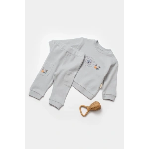 Bebek Pantolon ve Uzun Kollu Gömlek Takımı, %100 Organik Pamuk, Bebek ve Yenidoğan Serisi - CSYW1024