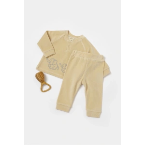 Bebek Pantolon ve Uzun Kollu Tişört Seti, %80 Organik Pamuk & %20 Polyester, Bebek ve Yenidoğan Serisi - CSYK6047