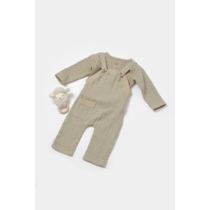 Bebek Uzun Kollu Tişört & Salopet Takım, %100 Pamuk, Bebek ve Yenidoğan Serisi - CSYM7046