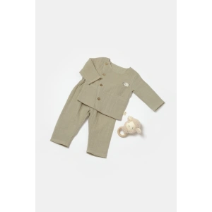 Bebek Uzun Kollu Tişört ve Pantolon Takım, %100 Pamuk, Bebek ve Yenidoğan Serisi - CSYM7019