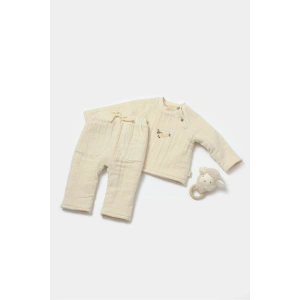 Bebek Uzun Kollu Tişört ve Pantolon Takım, %100 Pamuk, Bebek ve Yenidoğan Serisi - CSYM7021
