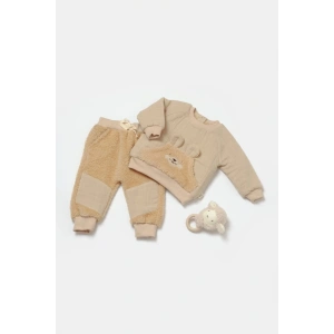 Bebek Uzun Kollu Tişört ve Pantolon Takım, %100 Pamuk, Bebek ve Yenidoğan Serisi - CSYM7032