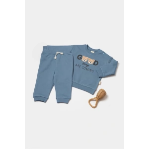 Bebek Uzun Kollu Tişört ve Pantolon Takımı, %100 Organik Pamuk, Bebek ve Yenidoğan Serisi - CSY8009