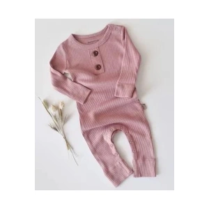 Bebek Uzun Kollu Tulum, %50 Modal Kumaş - %50 Organik Pamuk, Bebek ve Yenidoğan Serisi - CSYM11411