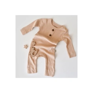 Bebek Uzun Kollu Tulum, %50 Modal Kumaş - %50 Organik Pamuk, Bebek ve Yenidoğan Serisi - CSYM11412