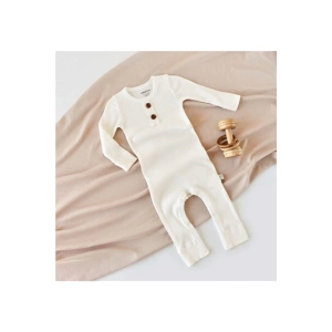 Bebek Uzun Kollu Tulum, %50 Modal Kumaş - %50 Organik Pamuk, Bebek ve Yenidoğan Serisi - CSYM11418