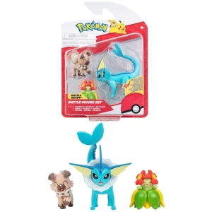 POK 95155-L Pokemon Battle 3lü Figür Seti Seri -Necotoys
