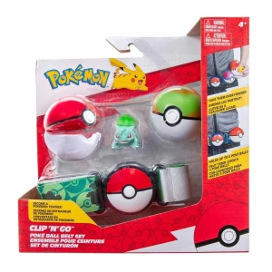 POK PKW2715 Pokemon Clip N Go Pokeball Kemer ve Bulbasaur -Necotoys