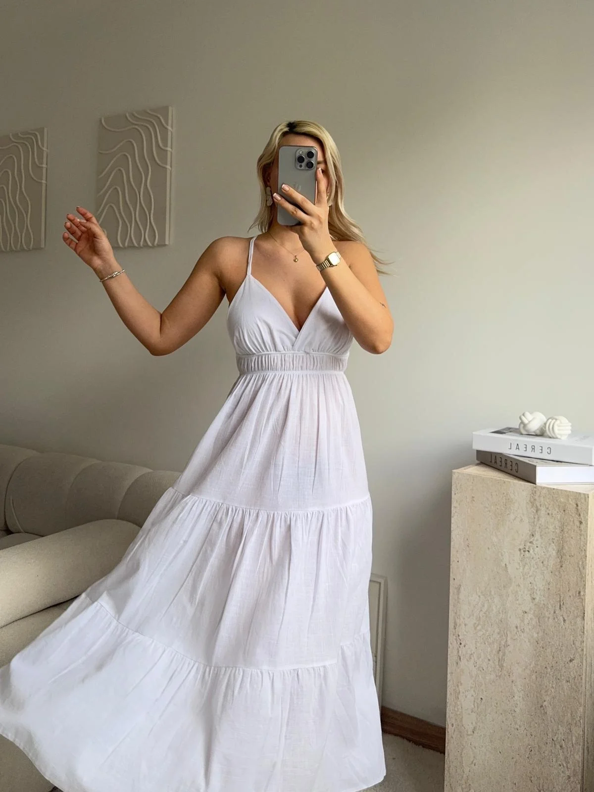 Sırt Çapraz Askılı Elbise