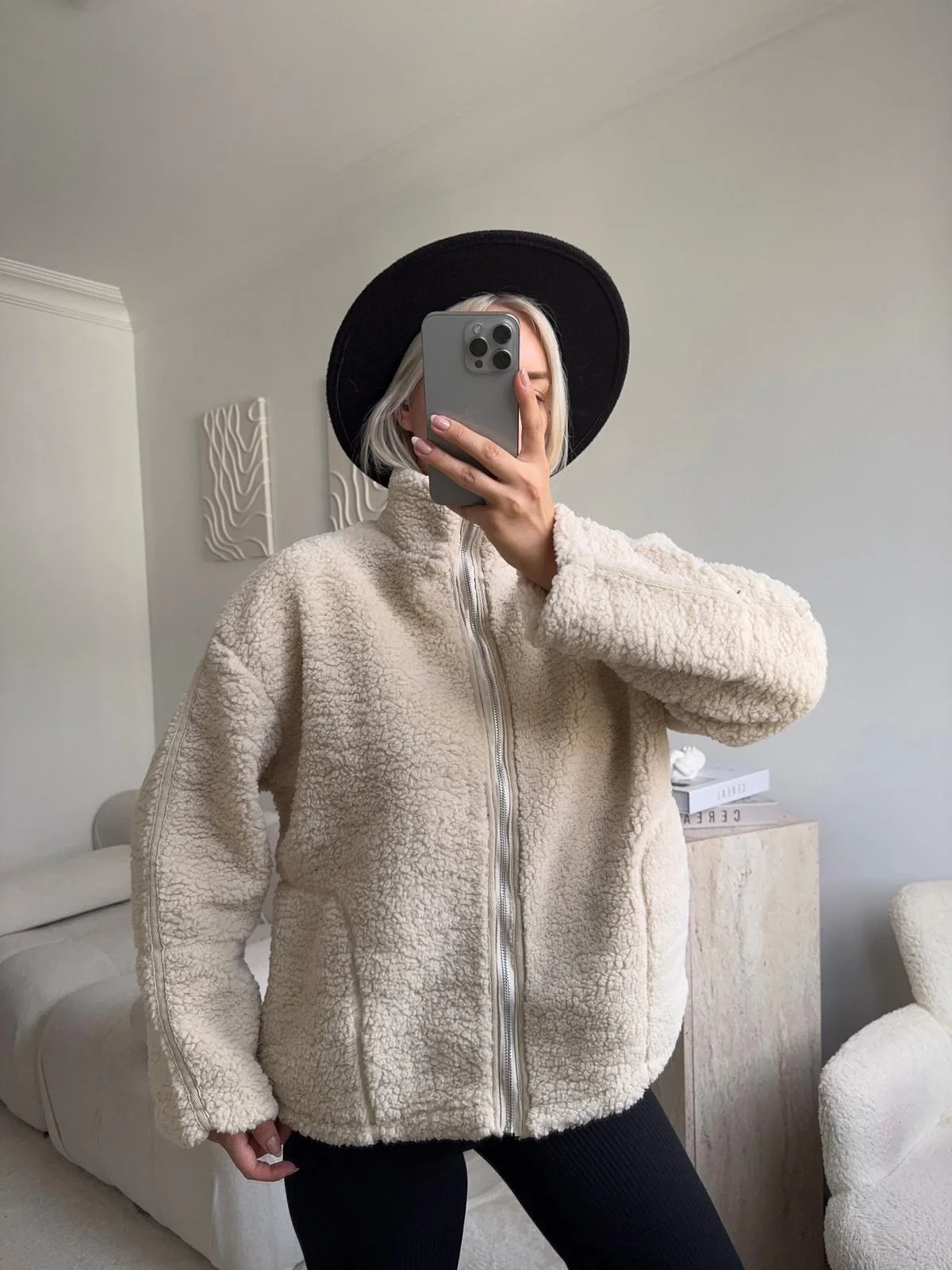 Astarlı Cozy Peluş Ceket - BEJ