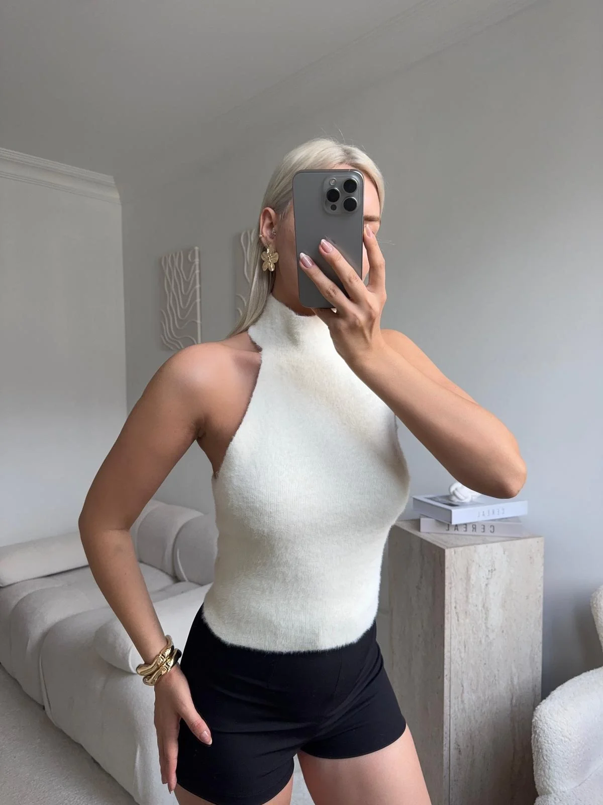 Balıkçı Yumoş Crop - BEYAZ