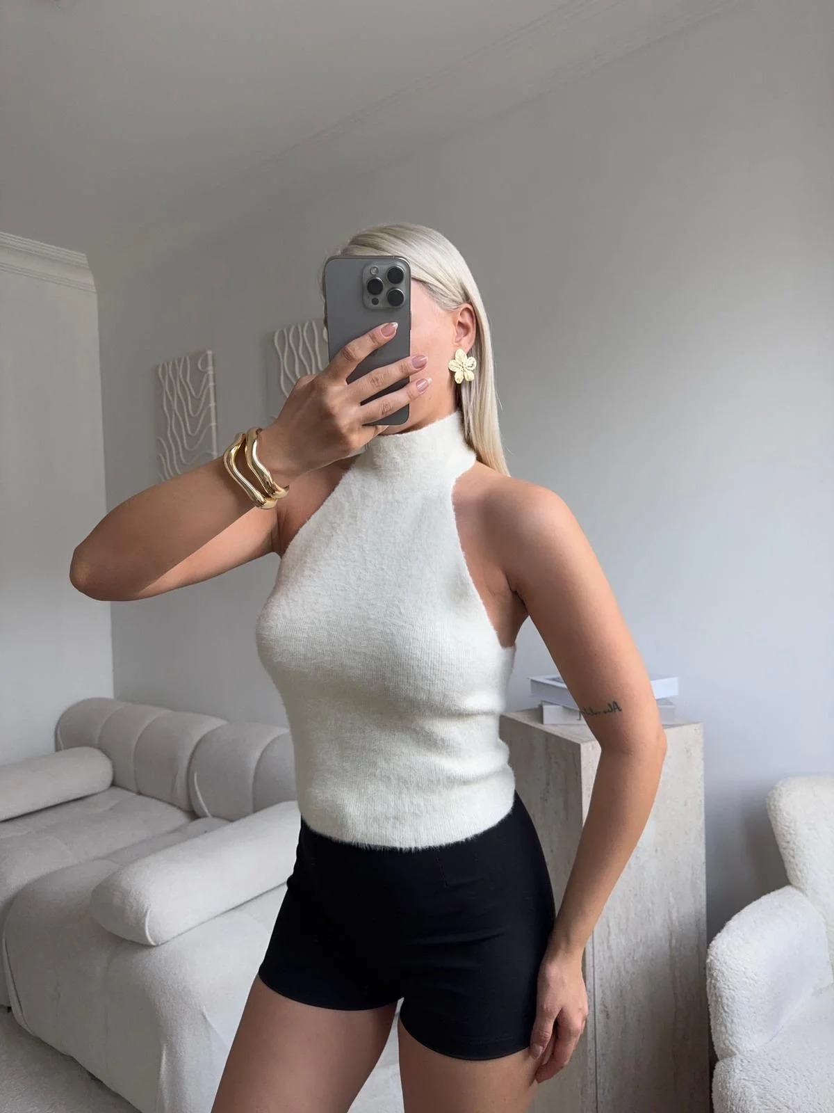 Balıkçı Yumoş Crop - BEYAZ