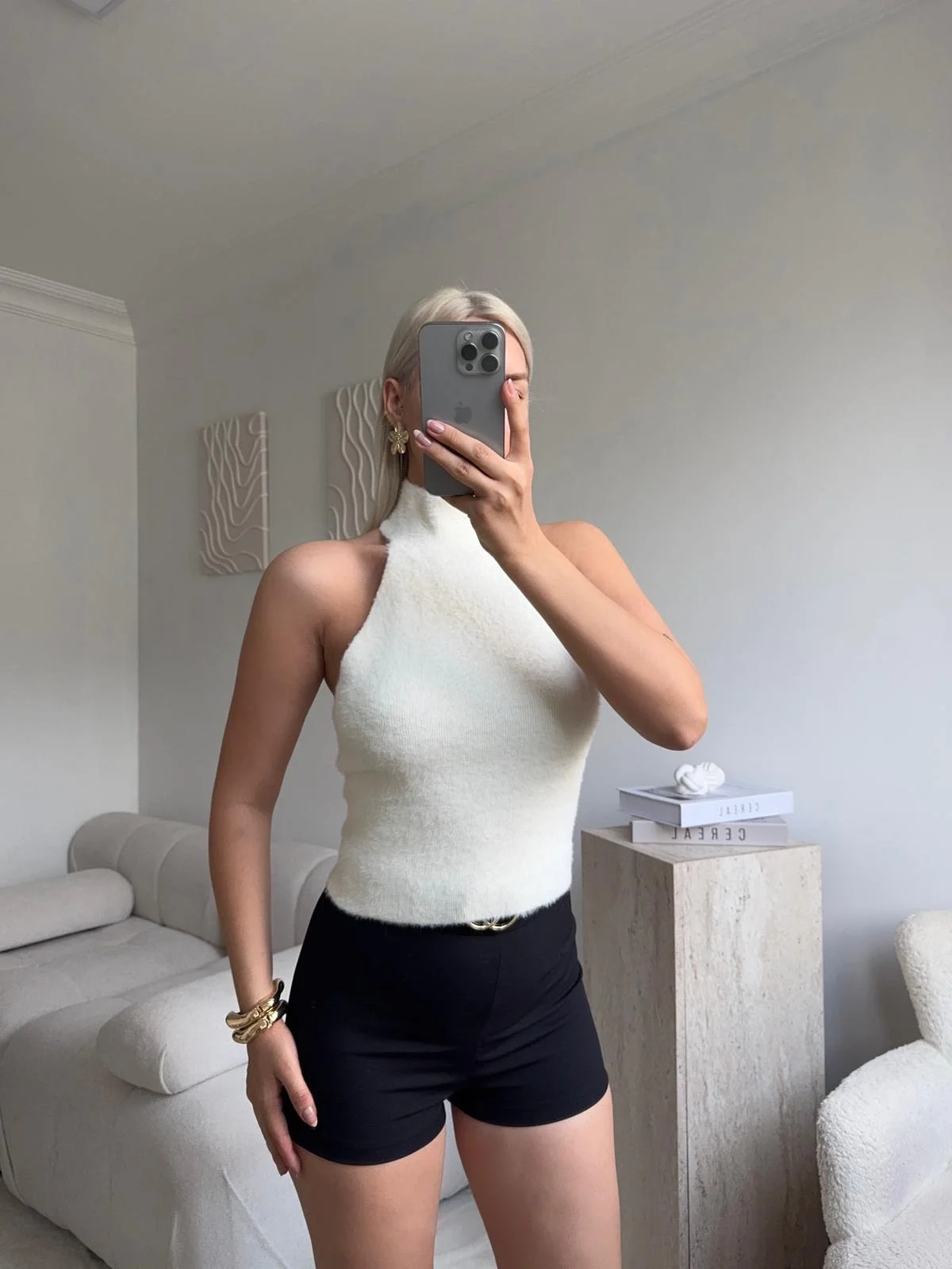 Balıkçı Yumoş Crop - BEYAZ