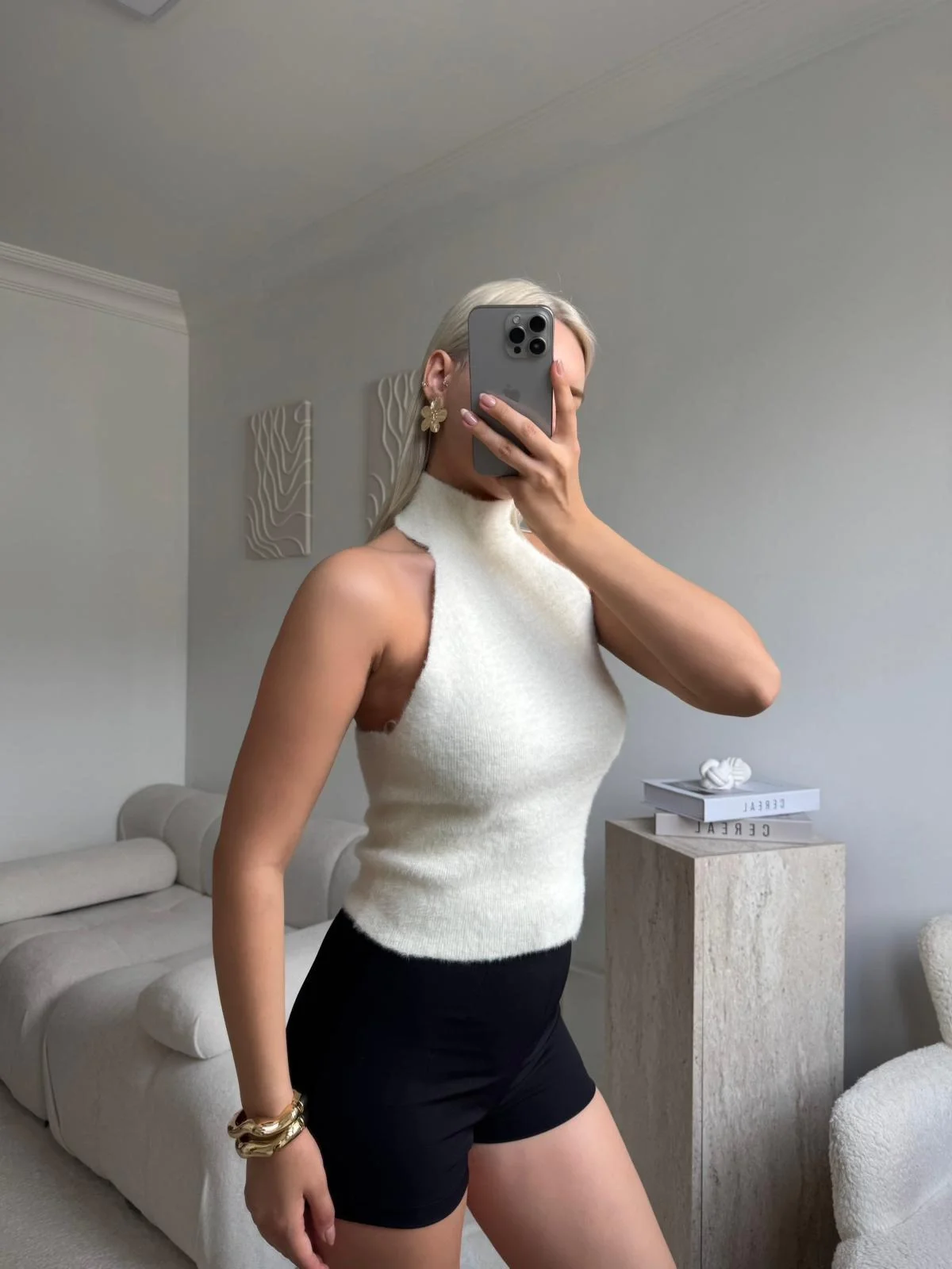 Balıkçı Yumoş Crop - BEYAZ