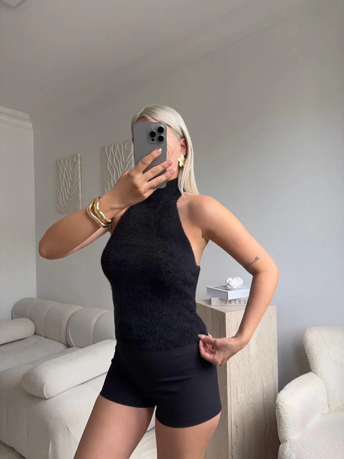 Balıkçı Yumoş Crop - SİYAH