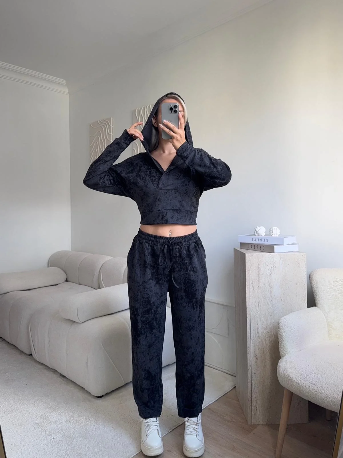 Batik Modal İkili Takım - ANTRASİT